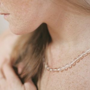 Natural Quartz Hand Knotted Necklace